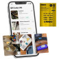 Autocollants QR code FindR alliage brossé – feuille de 12 Or Autocollants QR code FindR alliage brossé – feuille de 12 Or
