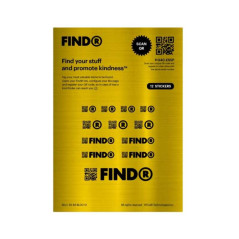 Autocollants QR code FindR x12 Or | Smarty Paris