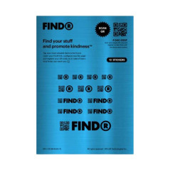 FindR QR code stickers x12 Blue | Smarty Paris