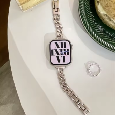 Bracelet à chaîne pour Apple Watch - Acier In | Smarty Paris