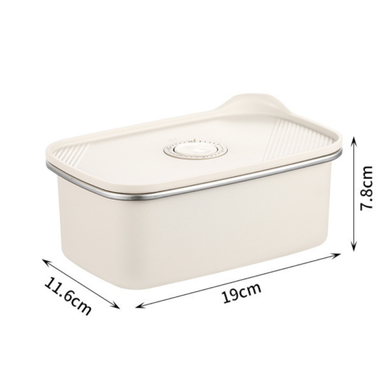 Boîte de conservation hermétique kakam – acier inoxydable 304, 1100 ml