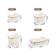 Boîte hermétique 1100 ml inox 304 kakam | Smarty