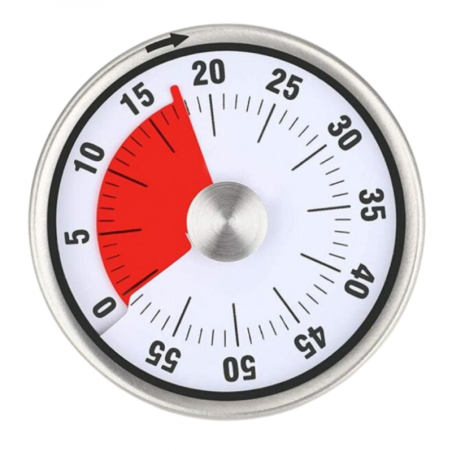 Magnetic Mechanical Kitchen Timer ECO – White