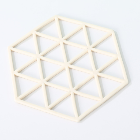 Dessous de plat silicone ECO – Triangle blanc