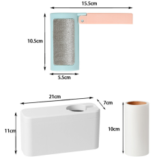 Brosse anti-poils ECO blanc bleu | Smarty Paris