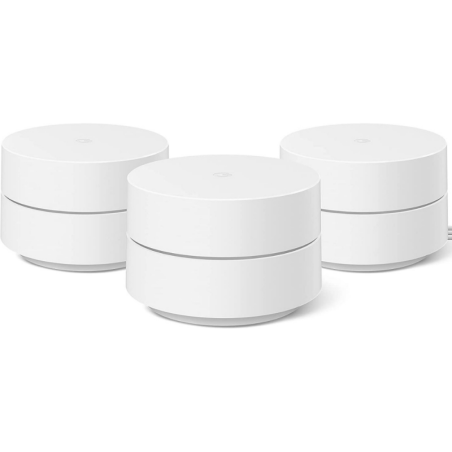 Pack de 3 Routeurs Google Wifi Mesh GA02434 - Blanc — Google