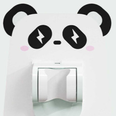 Support pommeau douche autocollant blanc | Smarty