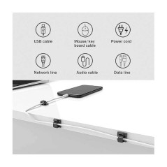 ECO Adhesive Cable Clip Clear