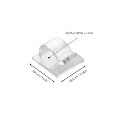 ECO Adhesive Cable Clip Clear