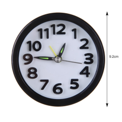 Réveil quartz de voyage rond noir ECO | Smarty