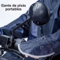 Poncho à gants imperméable ECO – Bleu, grande taille, visière transparente, manches protectrices Poncho à gants imperméable ECO – Bleu, grande taille, visière transparente, manches protectrices
