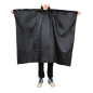 Poncho imperméable ECO – Noir, grande taille, bandes réfléchissantes vertes Poncho imperméable ECO – Noir, grande taille, bandes réfléchissantes vertes