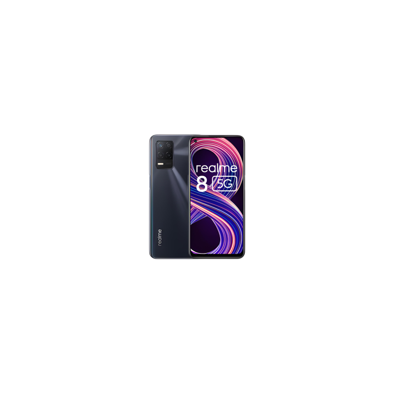 Realme 8 5G 128 Go Noir - Comme Neuf avec Boîte et Accesoires