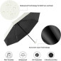 Parapluie mini compact ECO – Beige, anti-UV, avec housse Parapluie mini compact ECO – Beige, anti-UV, avec housse