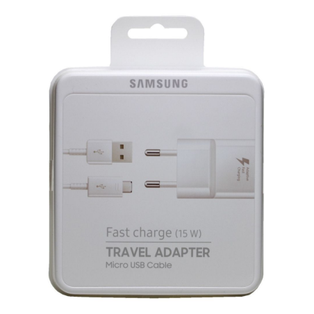 Kit Chargeur USB / Micro Samsung 15W Blanc - | Smarty Paris 
