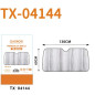 Pare-soleil auto CIAOBOSI TX-04144 – 130 x 60 cm + LED