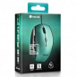 Souris Ergonomique Filaire NGS Moth Ice USB/USB-C avec Boutons Silencieux - Bleu Vert
