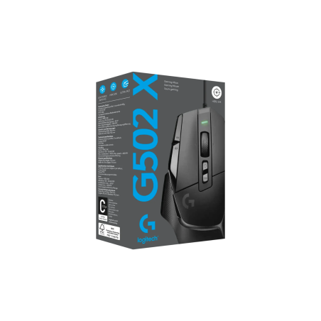 Souris Optique Filaire Logitech G502 X - Noir - Informatiques Ref G594