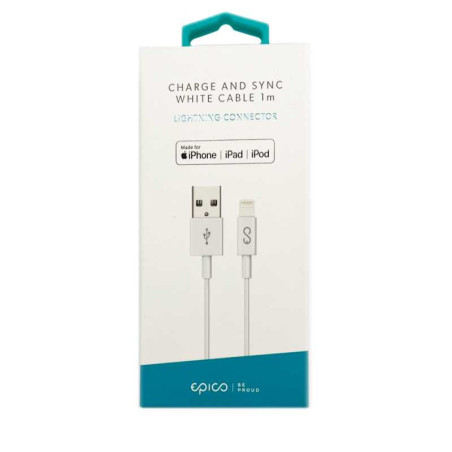 Câble USB / Lightning EPICO - 1M (MFi) | Smarty Paris 18e