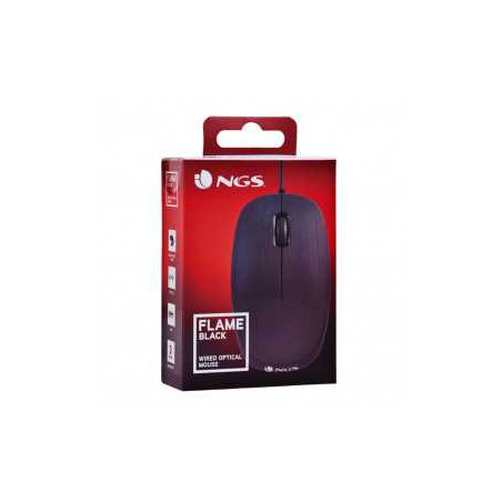 Souris Optique Filaire NGS Flame 1000 DPI Taille Standard - Noir - Inf