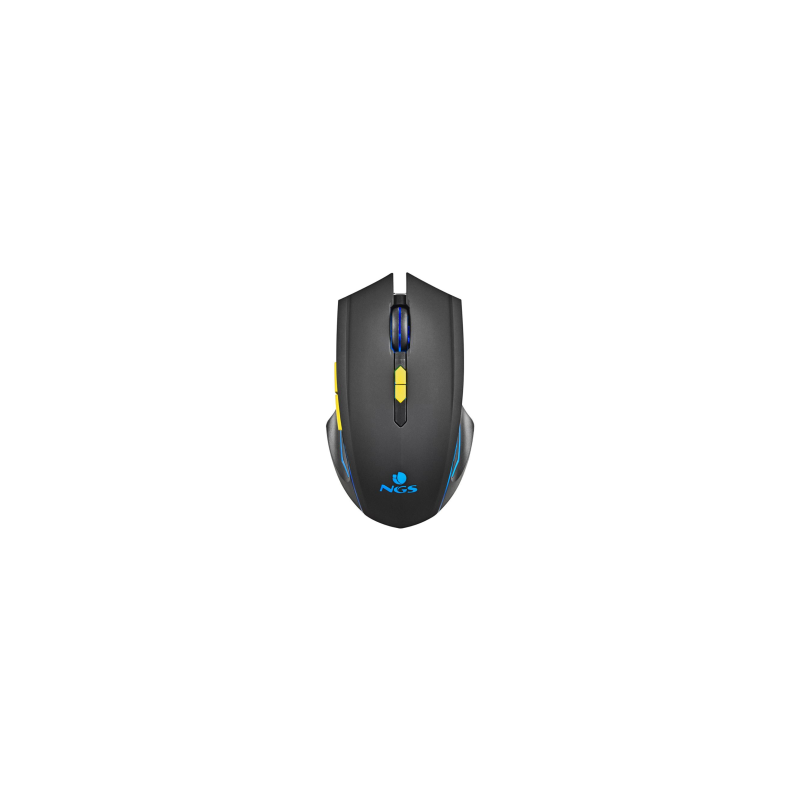 Souris de Jeu avec Lumière LED Sans Fil NGS GMX-200 Rainbow Lights Jusqu'à 2300 DPI 2.4 GHZ EOL