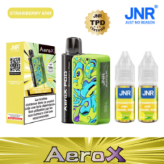 Vapoteuse E-Liquide Rechargeable - JNR AeroX - 32000 puffs - Fraise Ki