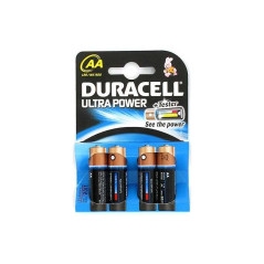 Piles Alcalines AA Duracell Ultra Power x 4pc | Smarty Paris
