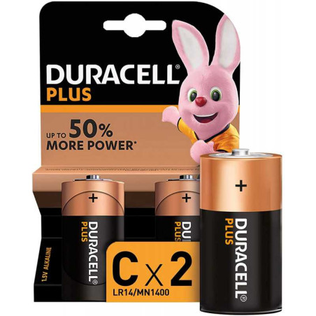 Pile Alcaline LR14/MN1400 Duracell Plus Power | Smarty Paris
