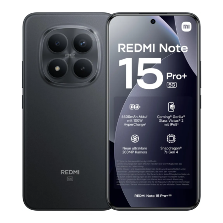 Xiaomi Smartphone Redmi Note 15 Pro+ 5G – 8 Go/256 Go Noir