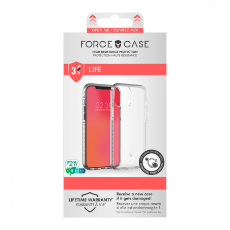 Coque de Protection Transparent FORCE CASE Li | Smarty Paris