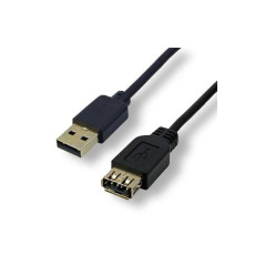 Rallonge USB 2.0 Type A mâle / femelle - 1m N | Smarty Paris