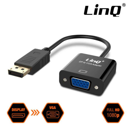 Adaptateur Displayport Mâle / VGA Femelle Lin | Smarty Paris