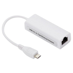 Adaptateur Micro-USB vers RJ45, Lan Ethernet | Smarty Paris 