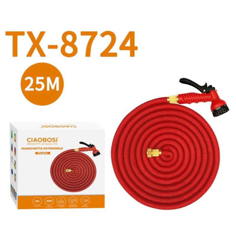 Tuyau d'arrosage extensible CIAOBOSI TX-8724 – 25 m