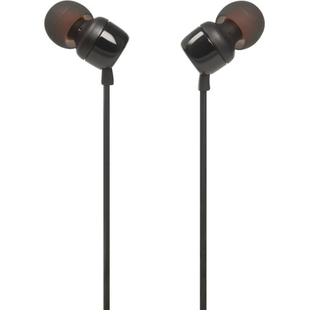 JBL Wired Earphones Tune 110 JBLT110BLK – 3.5mm Black