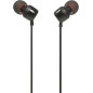 JBL Écouteurs filaires Tune 110 JBLT110BLK – Jack 3,5 mm noir