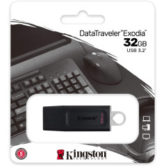 Clé USB Kingston Exodia USB-A 3.2 128 Go