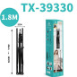 Trépied télescopique CIAOBOSI TX-39330 – 1,8 m pliable, support smartphone Trépied télescopique CIAOBOSI TX-39330 – 1,8 m pliable, support smartphone