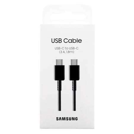 Samsung Câble USB-C vers USB-C EP-DX310JBEGEU – 3 A 1,8 m Noir