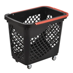 Panier à roulettes avec poignée rouge - 93*42*62 cm - Maison Ref G4206
