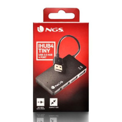 Hub USB NGS iHub4 Tiny 4 ports Noir | Smarty