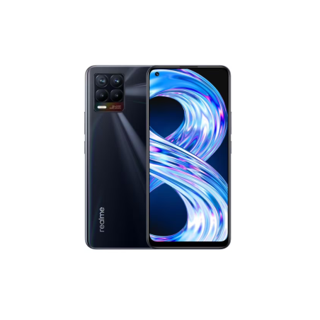 Realme 8 5G 128 Go Noir Punk - Grade AB avec Boîte et Accessoires - Ma