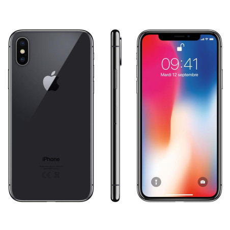 Apple iPhone X – 64GB Gray · Refurbished