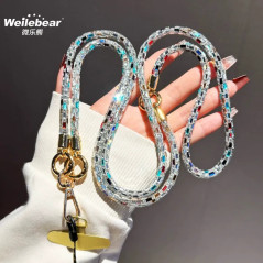 ECO multicolor crystal phone strap | Smarty Paris