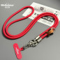 Phone Necklace ECO – Long Braided Two-Tone Cord with Leather Details