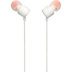 JBL Tune 110 Earphones JBLT110WHT – 3.5mm White