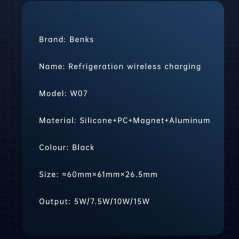 Chargeur sans fil Benks MagClap | Smarty