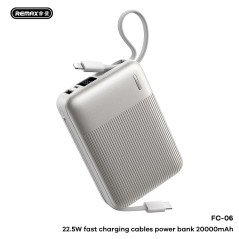 Batterie externe REMAX FC-06 20 000 mAh 22,5 W Argent