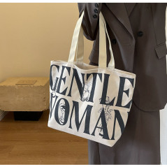 Sac bandoulière toile noir 33x44x13 | Smarty Paris