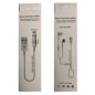 Câble USB / Lightning - 1M avec Adaptateur Chargeant et écoutant de la musique (Compatible) Câble USB / Lightning - 1M avec Adaptateur Chargeant et écoutant de la musique (Compatible)
